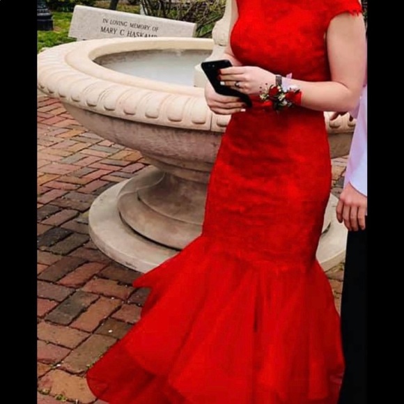 Red Prom Dress - Picture 4 of 4